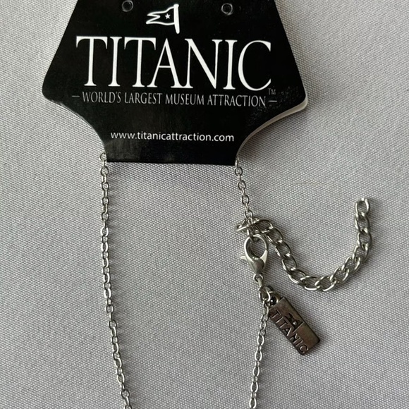 Titanic Heart of the Ocean 18” Silver Necklace | NWT - Picture 2 of 4